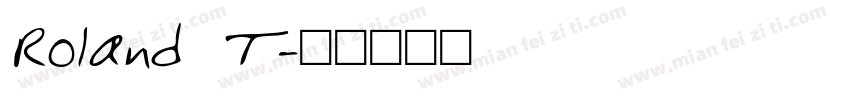 Roland T字体转换